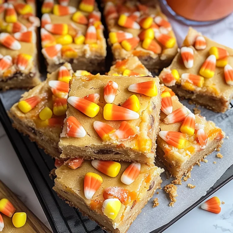 Candy Corn Cookie Bars Recipe!