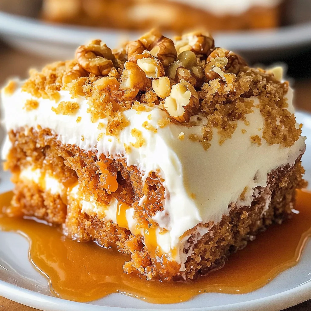 Carrot Cake Poke Cake