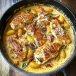 Chicken and Gnocchi in Creamy Butternut Squash Sauce