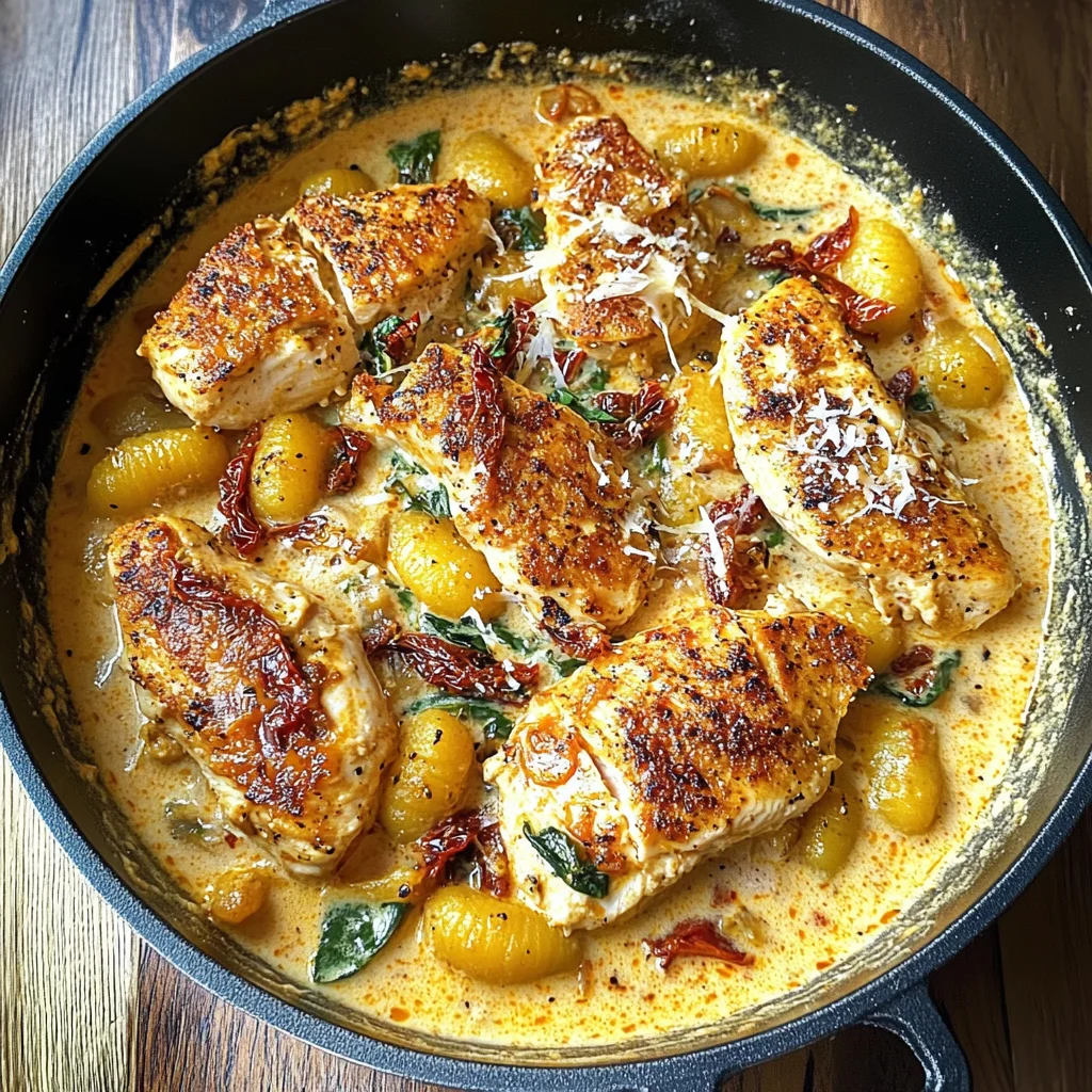 Chicken and Gnocchi in Creamy Butternut Squash Sauce