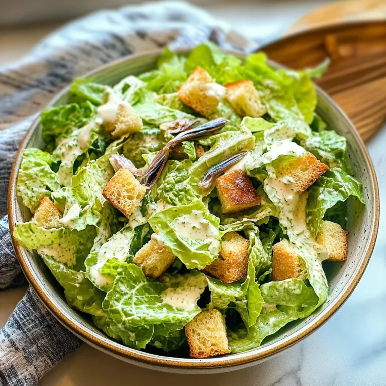 Classic Homemade Caesar Salad