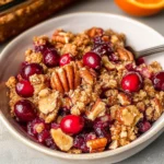 Cranberry Orange Pecan Crisp