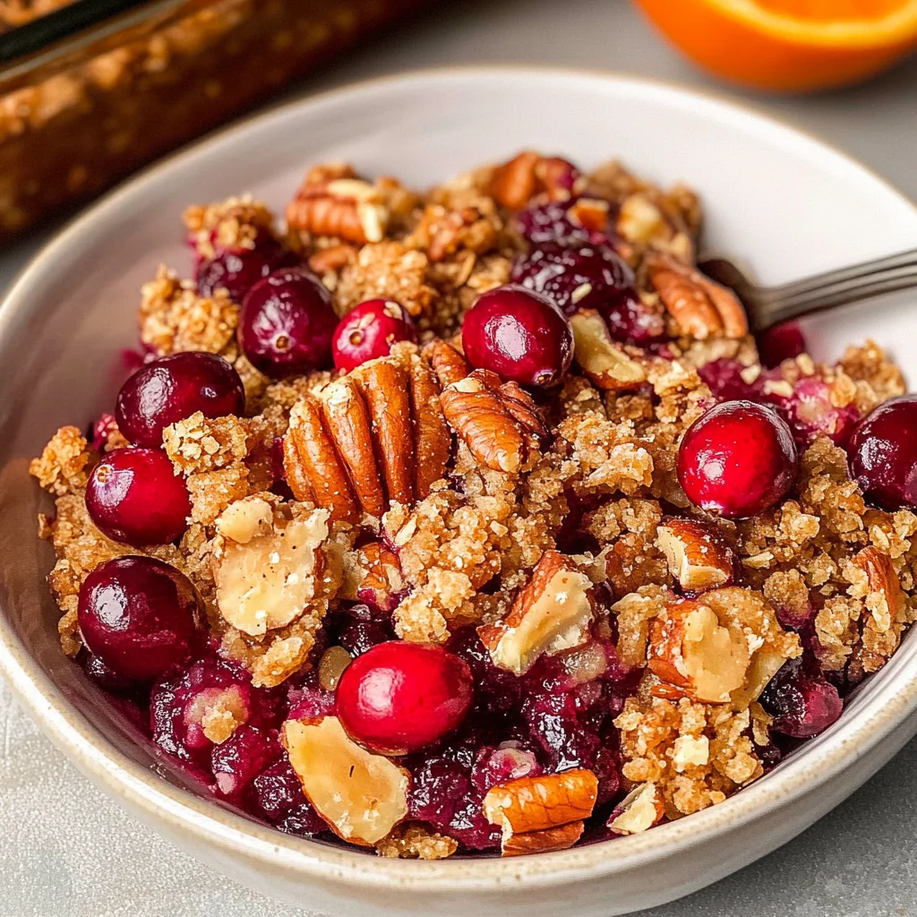 Cranberry Orange Pecan Crisp