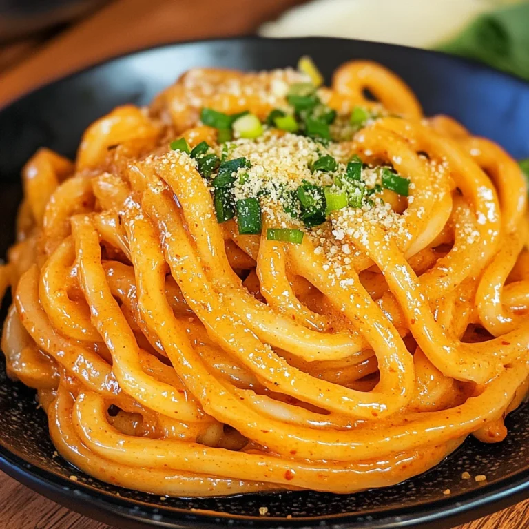 Creamy Gochujang Udon Noodles