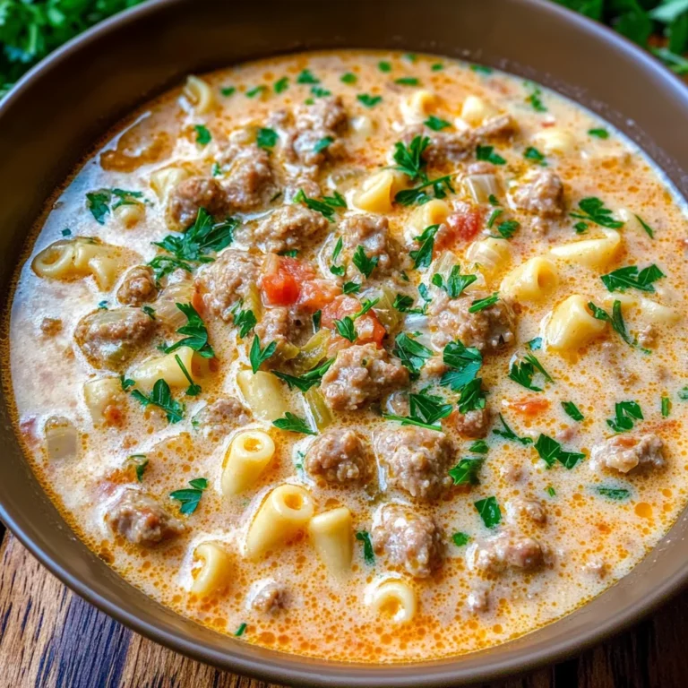 Creamy Parmesan Italian Sausage Ditalini Soup Recipe