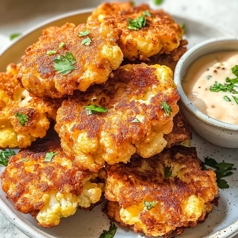 Crispy Cauliflower Fritters