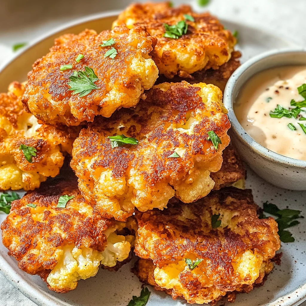 Crispy Cauliflower Fritters