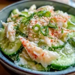 Cucumber Salad with Crab Meat Delight