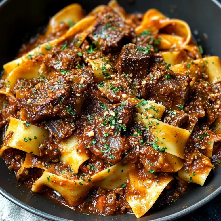 Dutch Oven Short Rib Ragu with Pappardelle