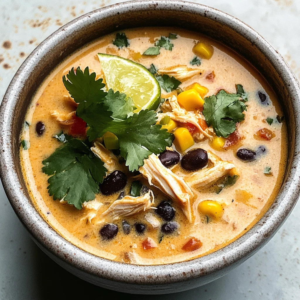 Easy Chicken, Poblano, and Black Bean Soup (Small Batch)