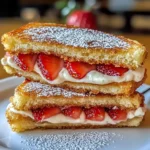 Fried Strawberry Cheesecake Sandwiches