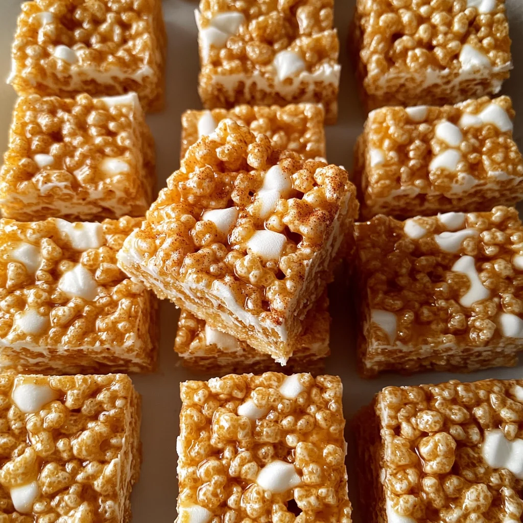 Gingerbread Rice Krispie Treats