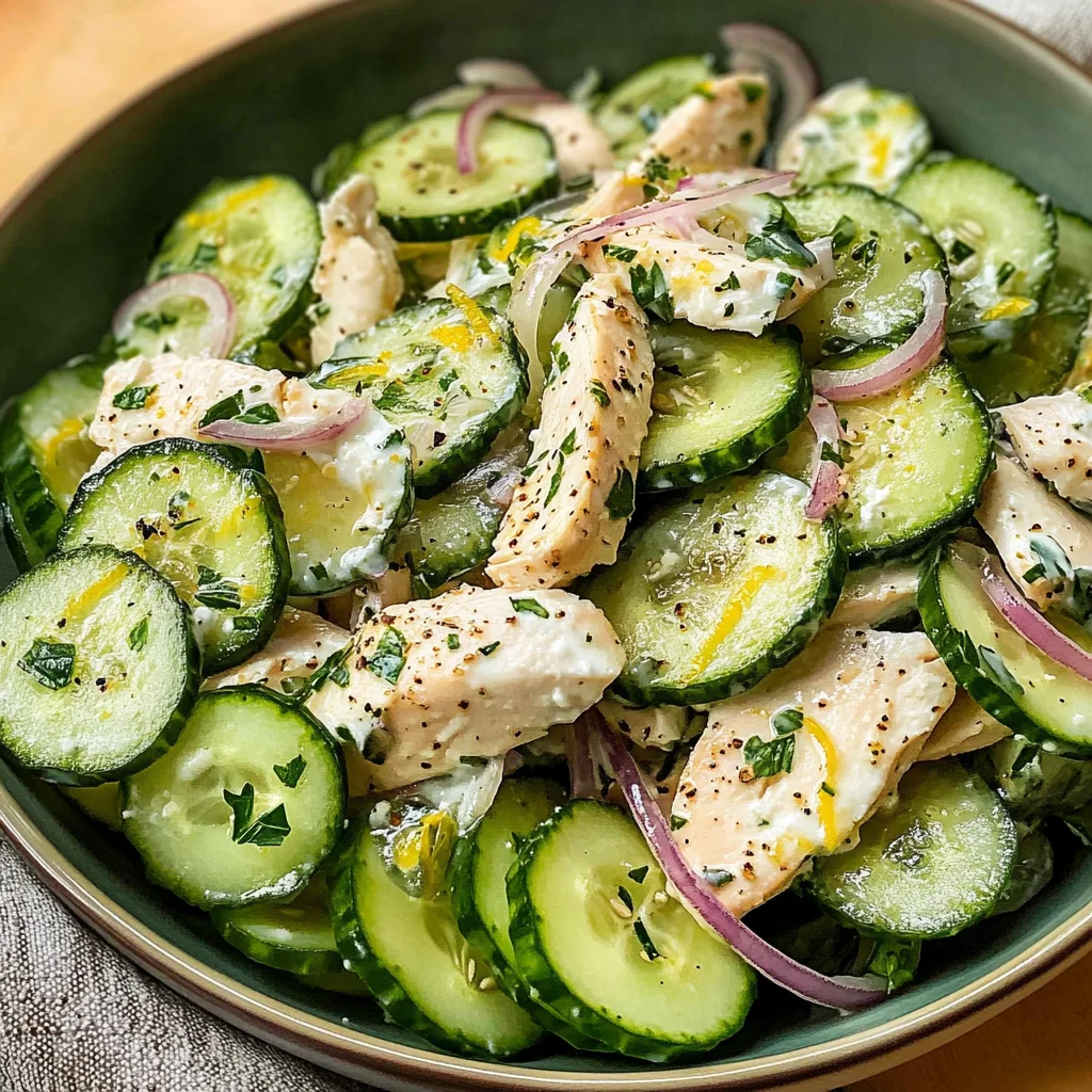 High Protein Cucumber Salad