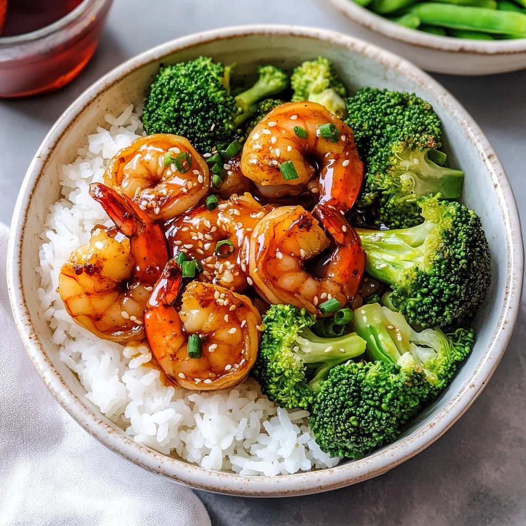 Honey Garlic Shrimp Bowls
