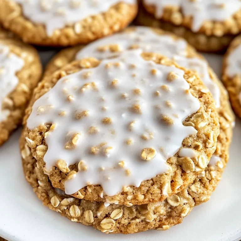 Iced Oatmeal Cookies Recipe
