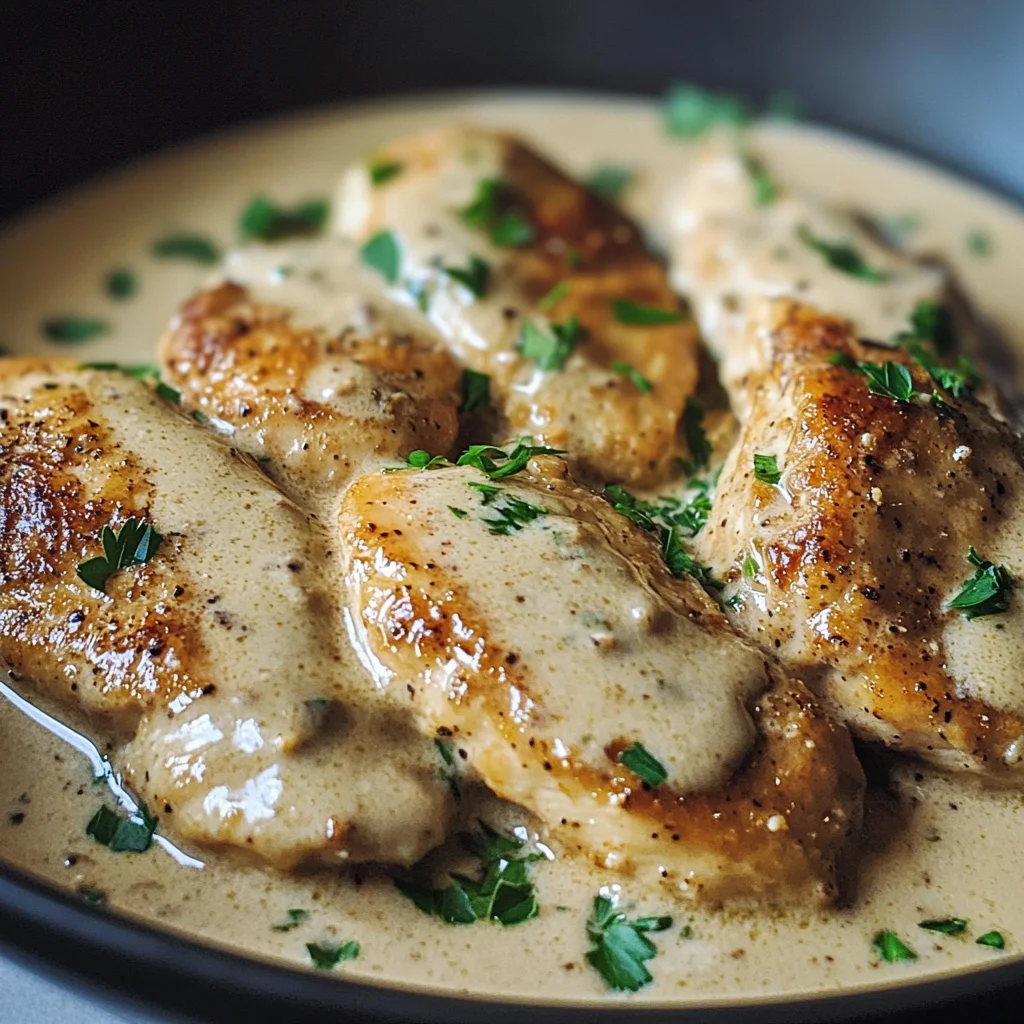 Irish Chicken in Whiskey Cream Sauce
