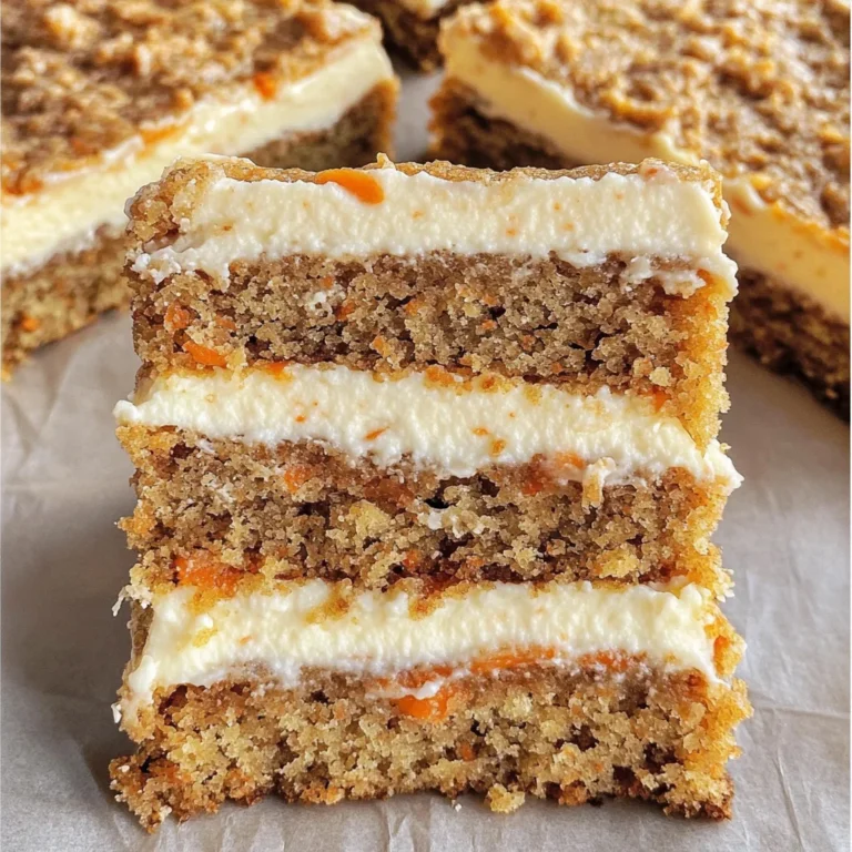 Irresistibly Indulgent Carrot Cake Cream Cheese Bars