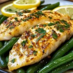 Lemon Garlic Tilapia with Green Beans