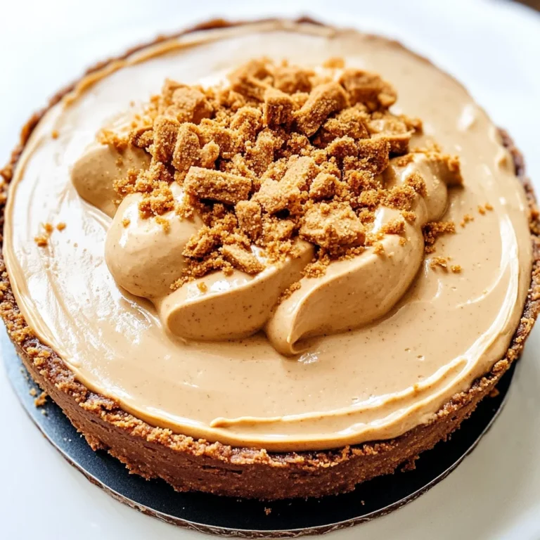 No Bake Cookie Butter Cheesecake