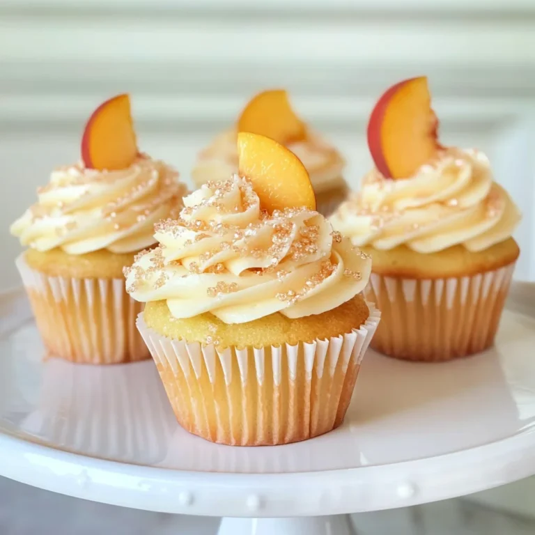 Peach Bellini Cupcakes