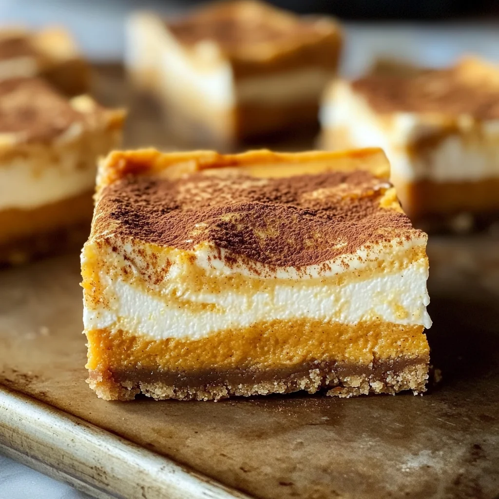 Pumpkin Cheesecake Bars