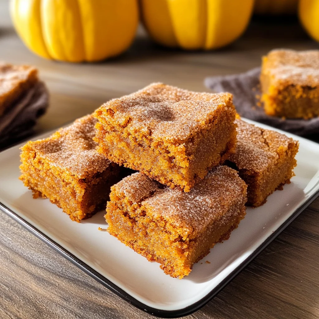 Pumpkin Snickerdoodle Blondies Recipe
