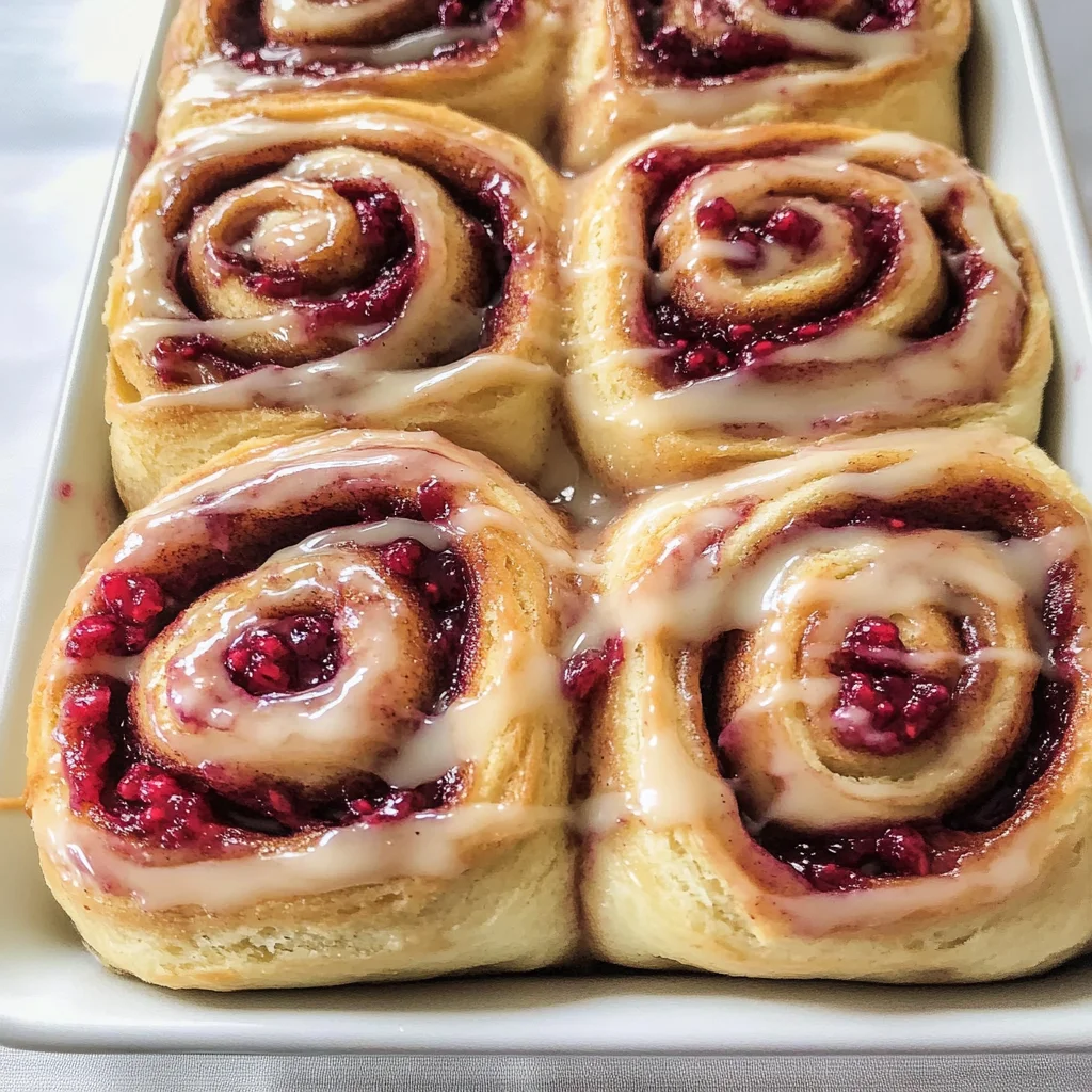 Raspberry Cinnamon Rolls