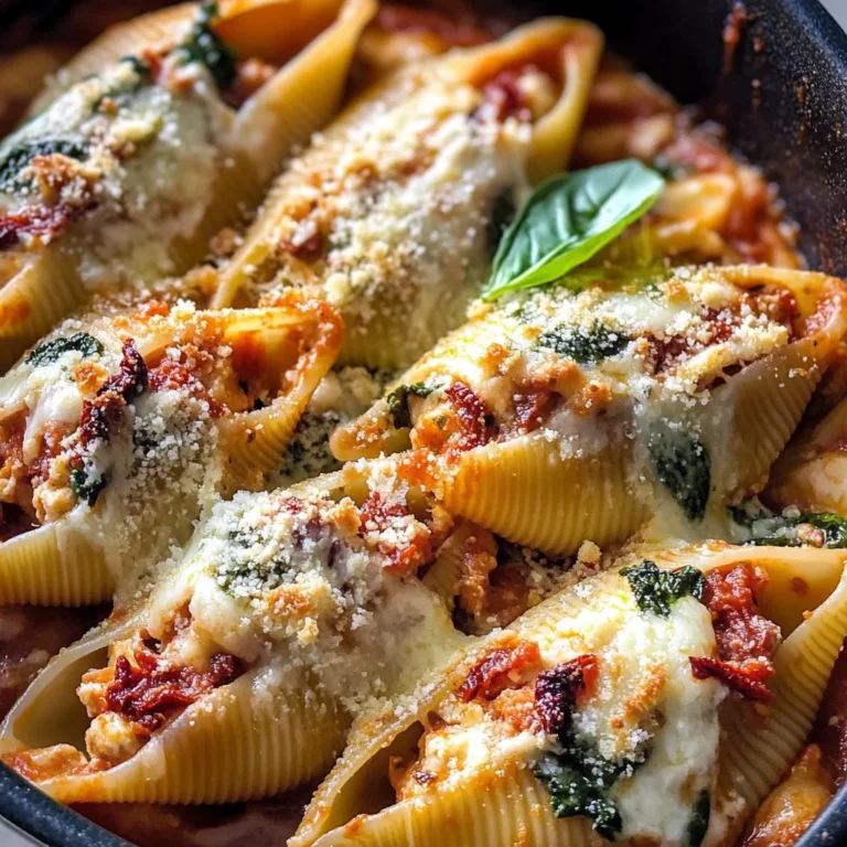 Sun-Dried Tomato and Ricotta Stuffed Shells