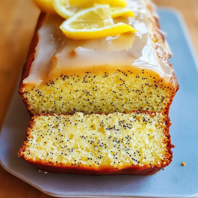 lemon poppy seed loaf cake