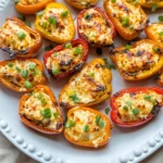 Air Fryer Cream Cheese Stuffed Mini Peppers