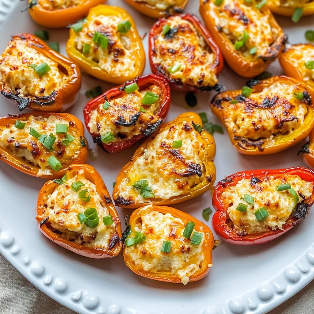 Air Fryer Cream Cheese Stuffed Mini Peppers