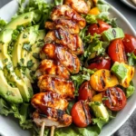 BBQ Chicken Skewer Salad