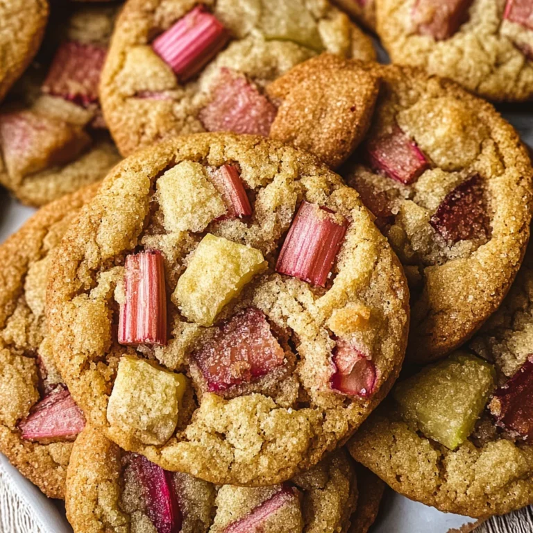 Brown Sugar Rhubarb Cookies