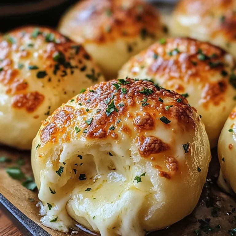 Buttery Garlic Cheese Bombs