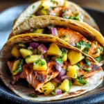 Chipotle Honey Salmon Tacos with Pineapple Salsa Recipe