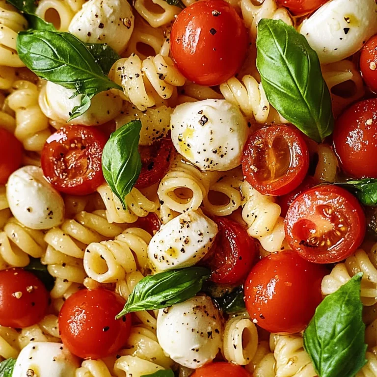 Creamy Caprese Pasta Salad