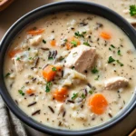 Creamy Crockpot Chicken Wild Rice Soup