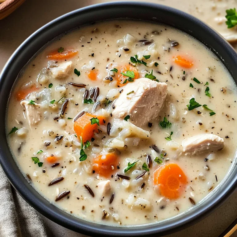 Creamy Crockpot Chicken Wild Rice Soup