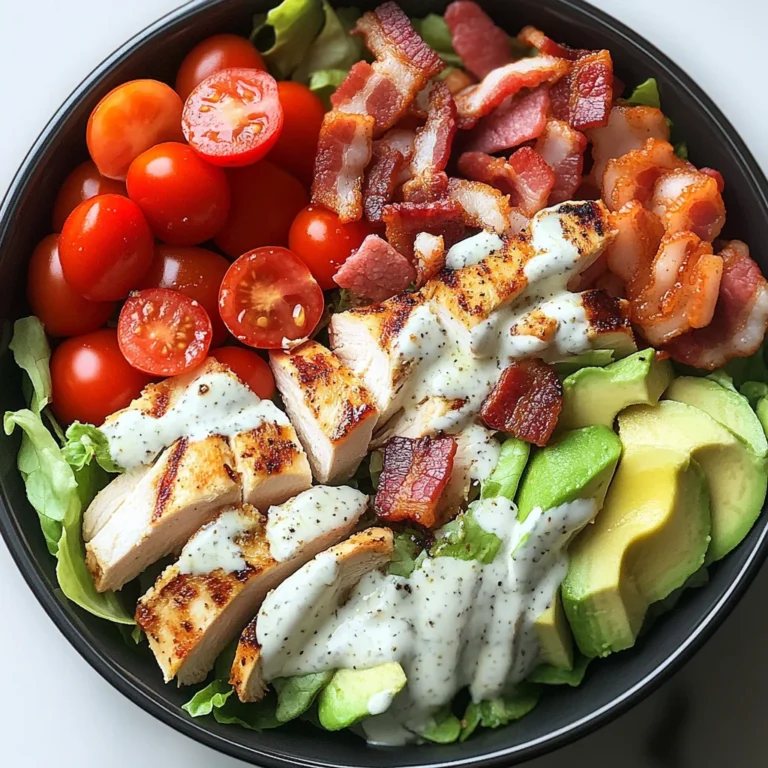 Creamy Ranch BLT Chicken Salad Bowl
