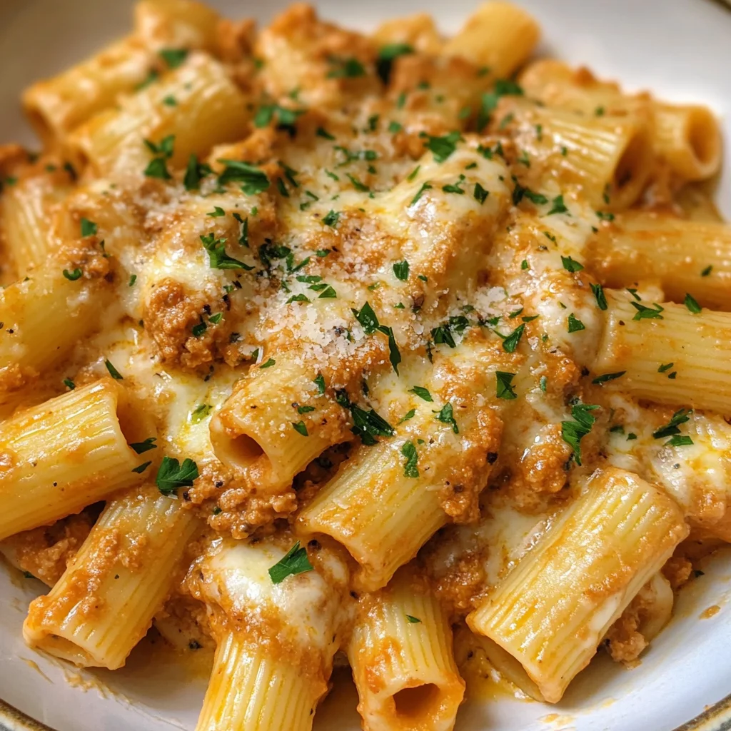 Creamy Rigatoni with Boursin Cheese