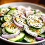 Cucumber Everything Bagel Salad