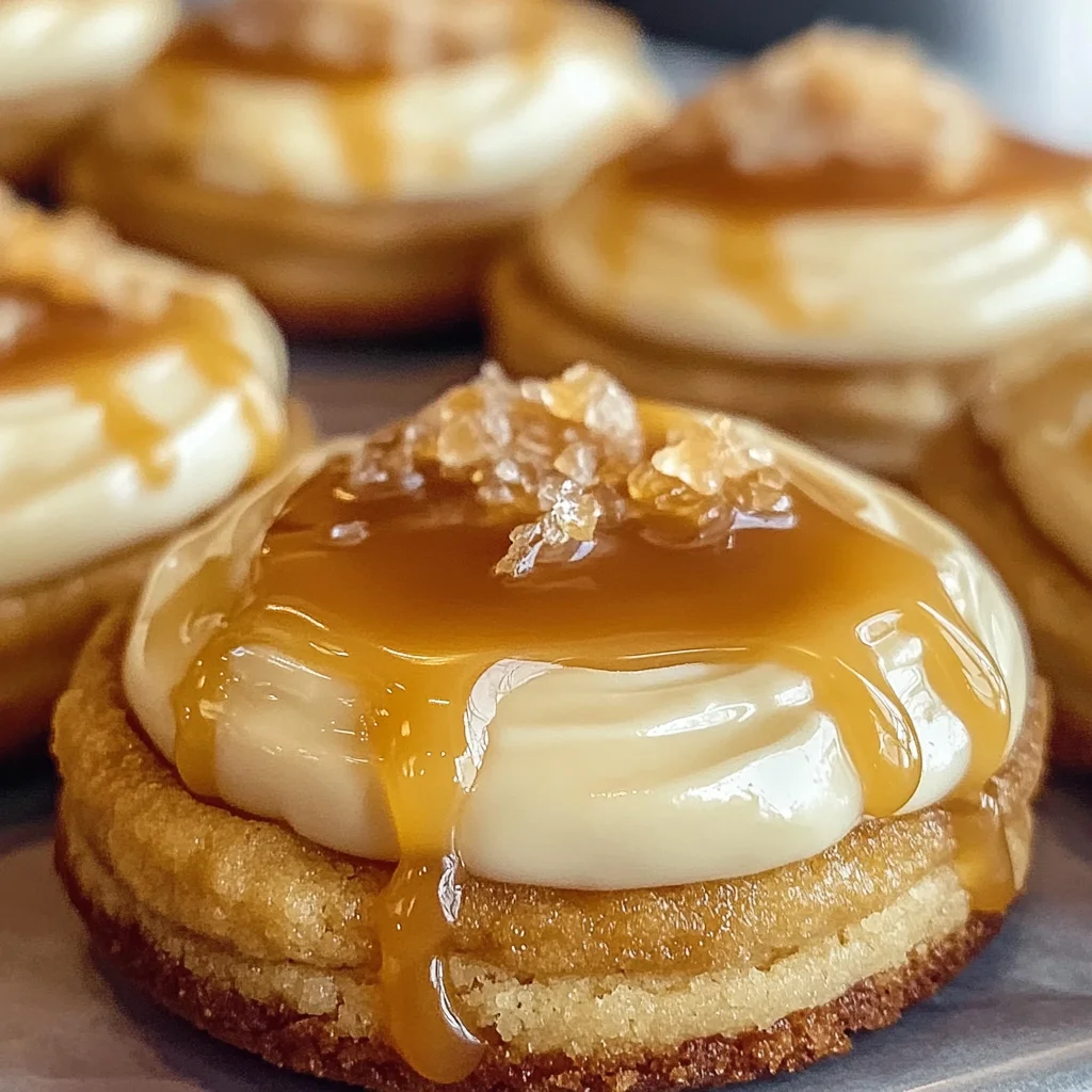 Decadent Copycat Crumbl Salted Caramel Cheesecake Cookies at Home