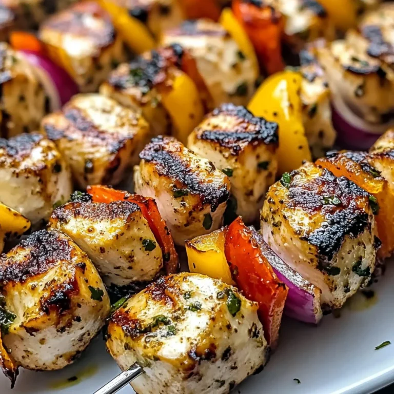 Easy Greek Marinated Chicken Kabobs