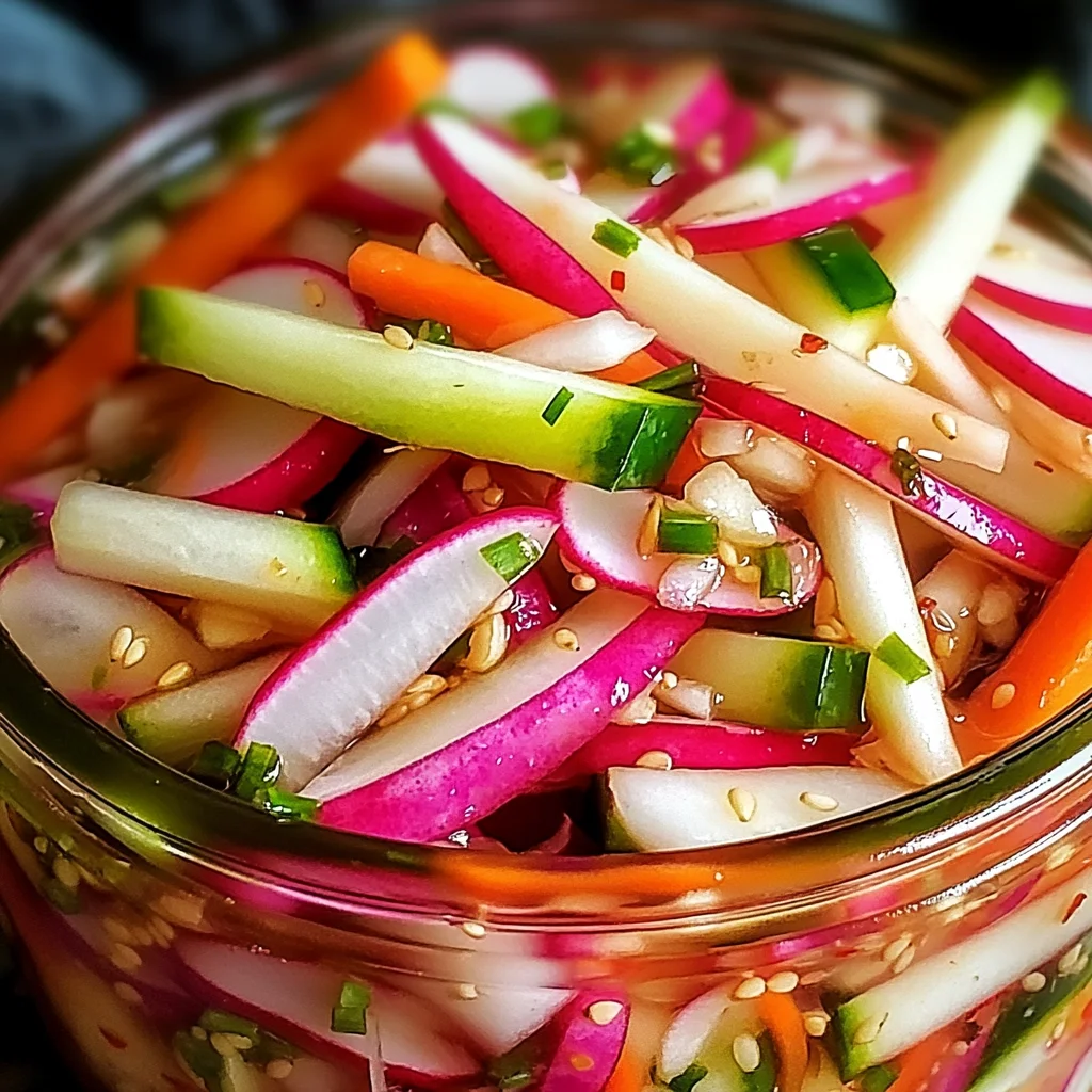 Fridge Pickled Radish & Veggies: Crunchy & Flavorful Delight