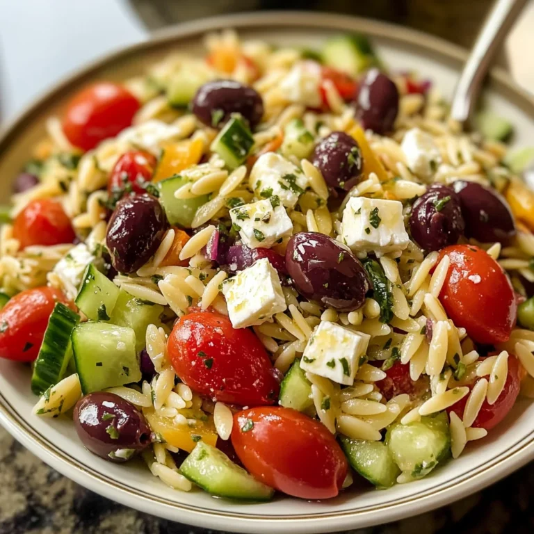 Greek Orzo Pasta Salad