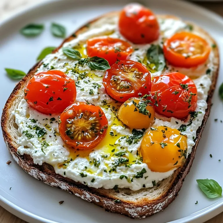 Herbed Ricotta and Tomato Toast