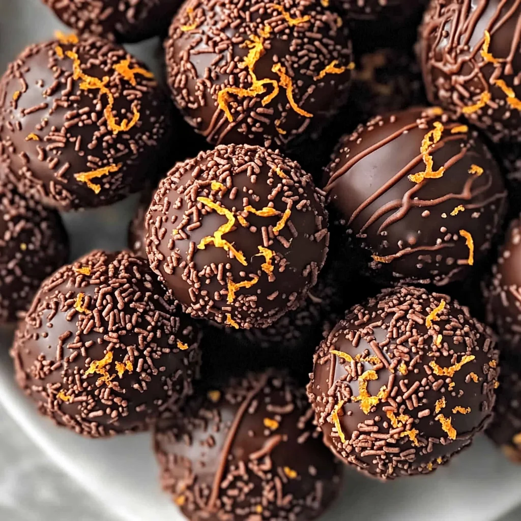 Juicy Orange Chocolate Christmas Truffles