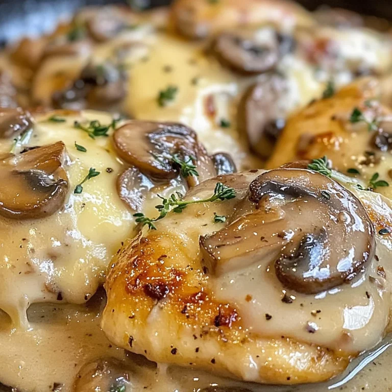 Mushroom Asiago Chicken – Creamy & Savory Dinner Recipe Everyone Will Love