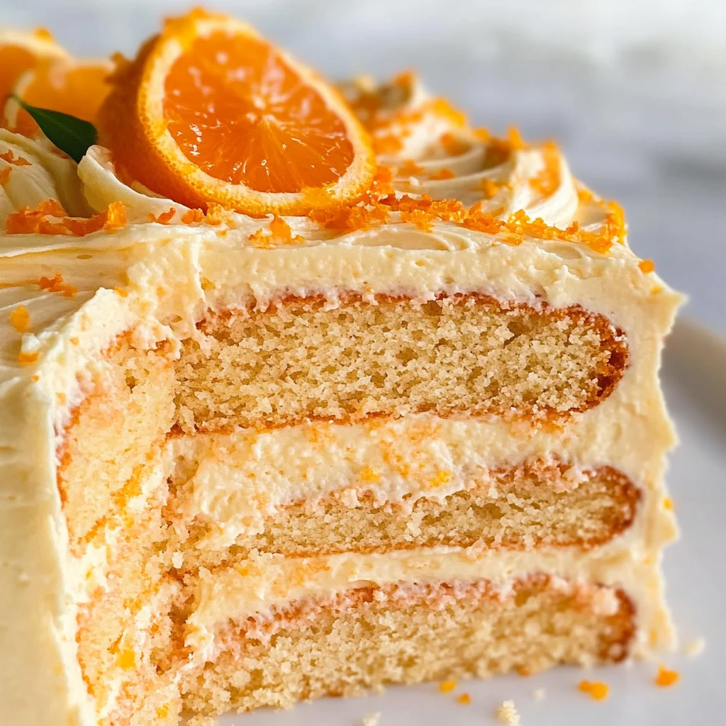 Orange Velvet Cake with Orange Cream Cheese Frosting
