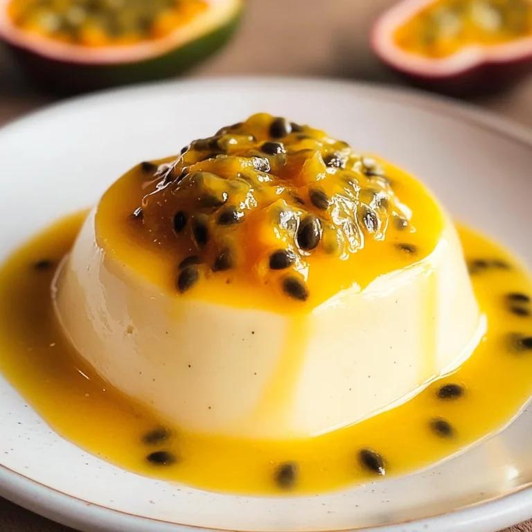 Passion Fruit Panna Cotta (no gelatin)